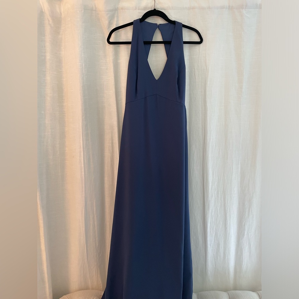 Navy Dessy Collection dress